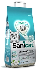 Sanicat Clumping White Cotton Fresh